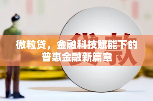 汉中微粒贷，金融科技赋能下的普惠金融新篇章