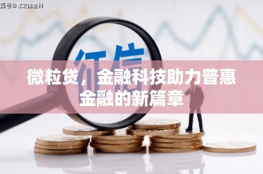 汉中微粒贷，金融科技助力普惠金融的新篇章