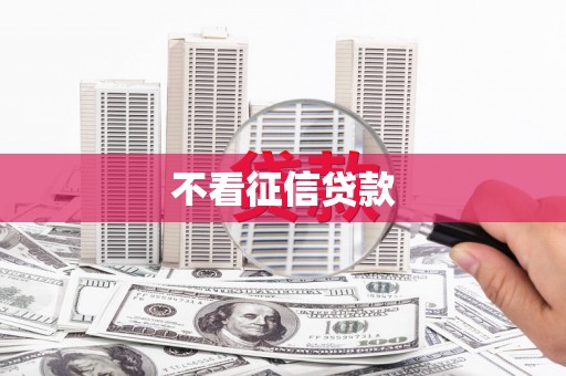 汉中不看征信贷款