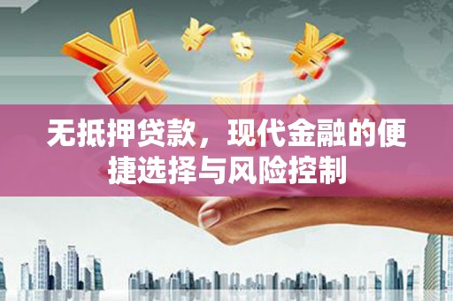 汉中无抵押贷款，现代金融的便捷选择与风险控制
