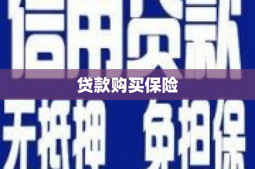 汉中贷款购买保险