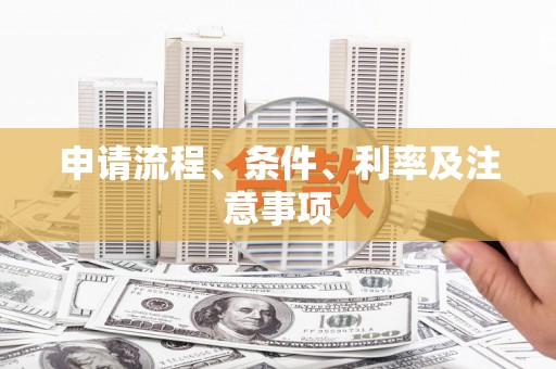 汉中申请流程、条件、利率及注意事项