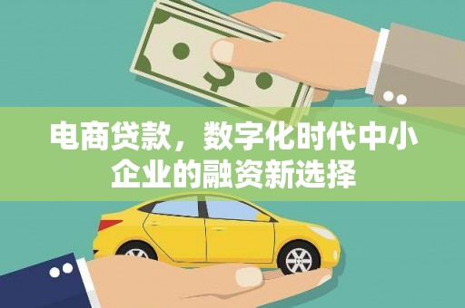 汉中电商贷款，数字化时代中小企业的融资新选择