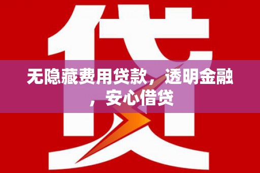 汉中无隐藏费用贷款，透明金融，安心借贷