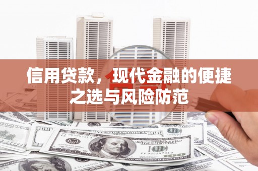 汉中信用贷款，现代金融的便捷之选与风险防范