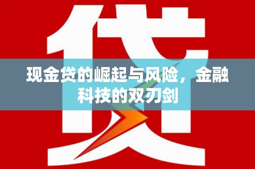 汉中现金贷的崛起与风险，金融科技的双刃剑