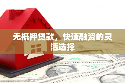 汉中无抵押贷款，快速融资的灵活选择