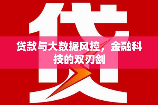 汉中贷款与大数据风控，金融科技的双刃剑