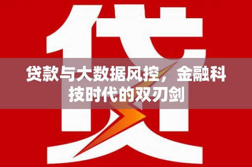 汉中贷款与大数据风控，金融科技时代的双刃剑