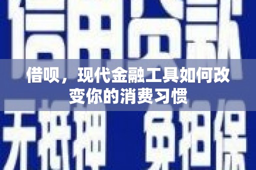 汉中借呗，现代金融工具如何改变你的消费习惯
