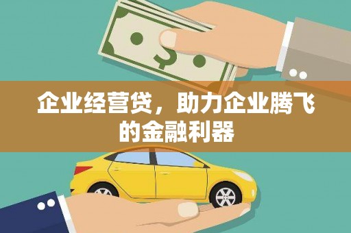 汉中企业经营贷，助力企业腾飞的金融利器