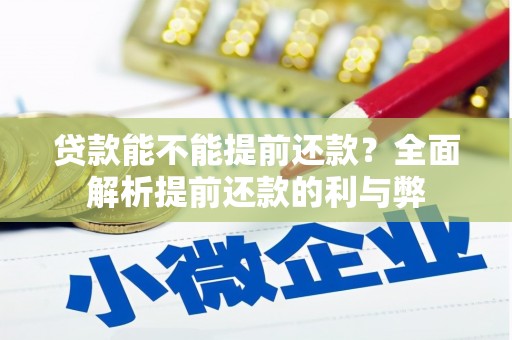 汉中贷款能不能提前还款？全面解析提前还款的利与弊