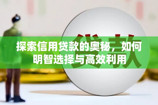 汉中探索信用贷款的奥秘，如何明智选择与高效利用