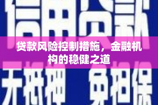 汉中贷款风险控制措施，金融机构的稳健之道