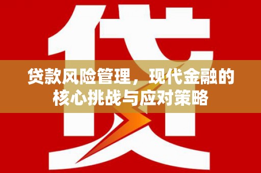 汉中贷款风险管理，现代金融的核心挑战与应对策略