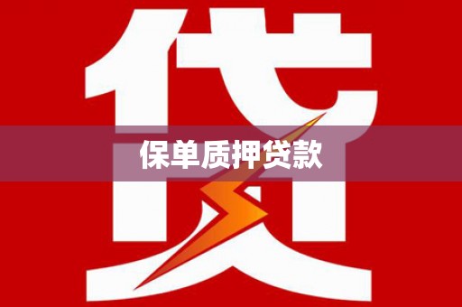 汉中保单质押贷款