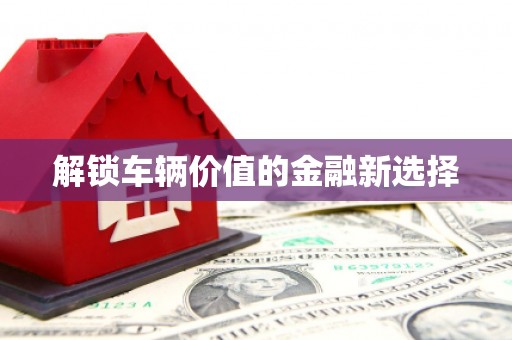 汉中解锁车辆价值的金融新选择