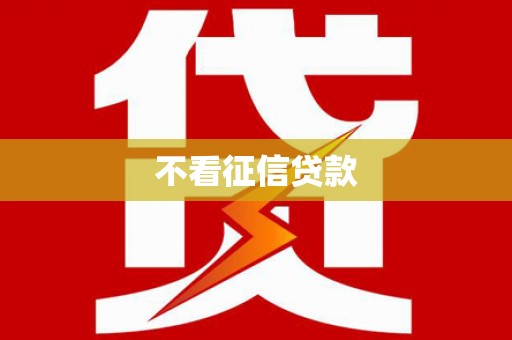汉中不看征信贷款